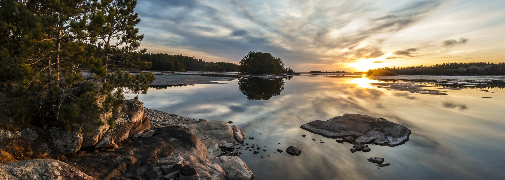 Sunset at Voyageurs National Park